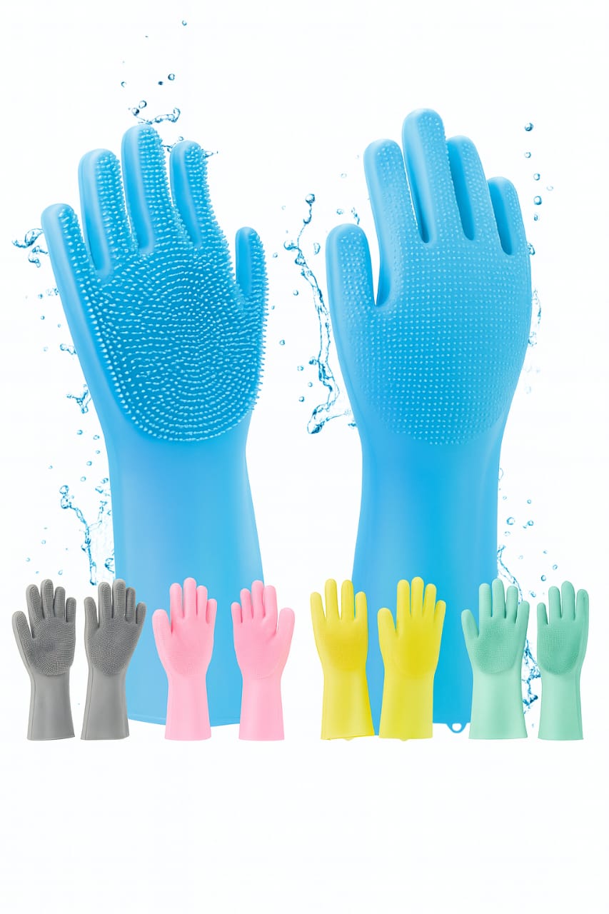 Premium Multi-Purpose Silicone Scrubber Gloves