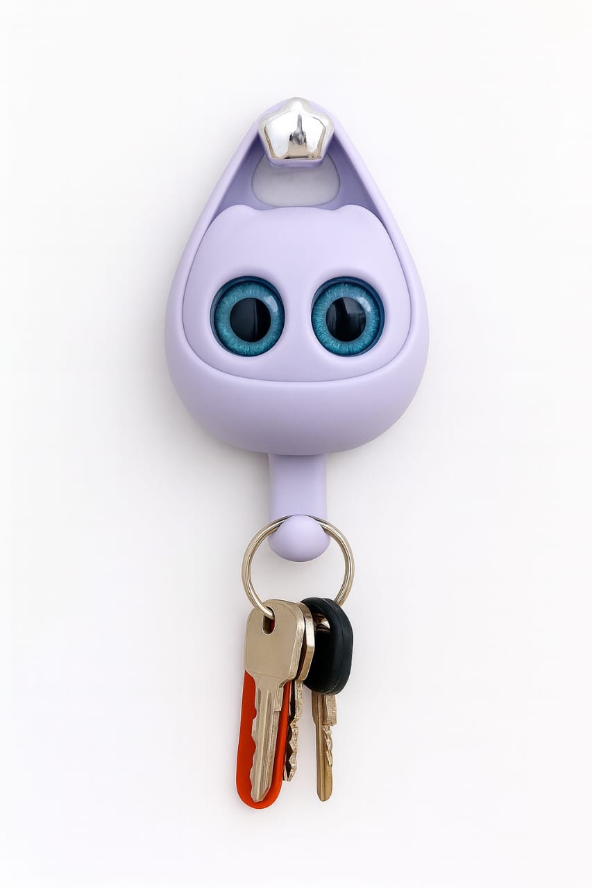 Cute Wall Key Holder – Automatic Grip | Strong &amp; Easy to Use