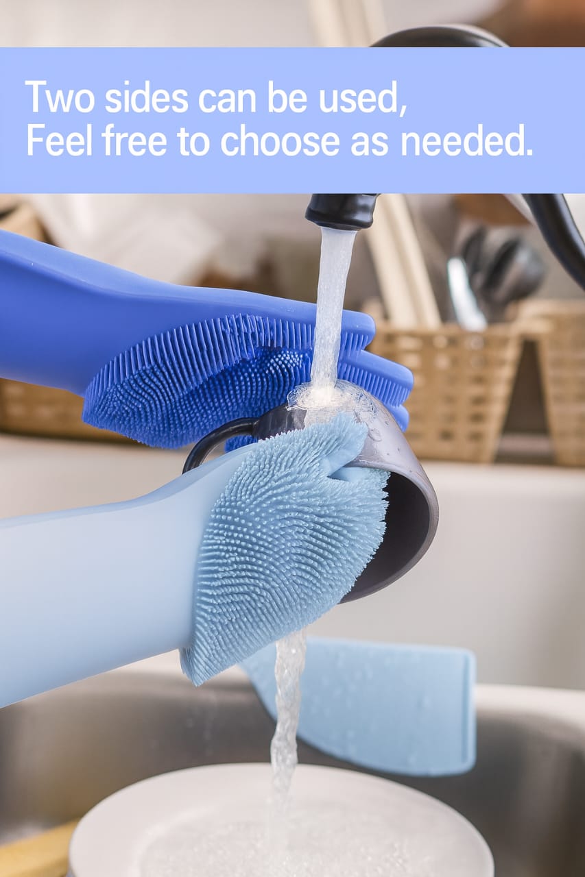 Premium Multi-Purpose Silicone Scrubber Gloves